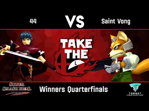 44 (Marth) vs Saint Vong (Fox) - Winners Quarterfinals - Take The L #37
