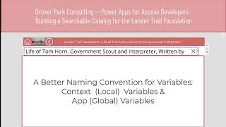 Context Variables or App Variables