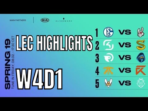 LEC Highlights ALL GAMES Week 4 Day 1 Spring 2019 | W4D1 League of Legends European Championship