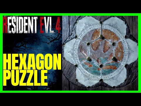 RESIDENT EVIL 4 REMAKE - How To Solve Hexagon Puzzle Guide (Stone Pedestal)