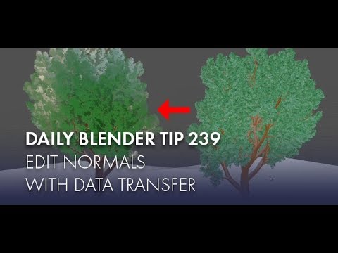 Daily Blender Tip 239 - Transfer Normals (Blender 2.7 & 2.8)