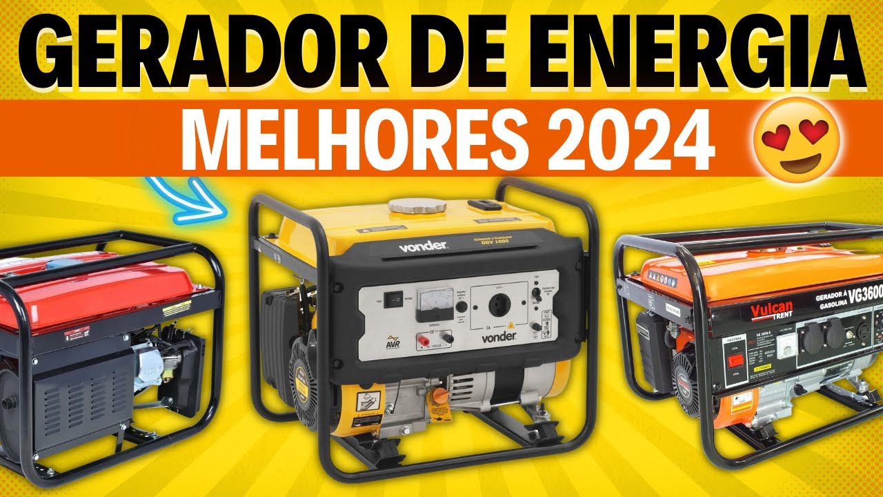 Qual o MELHOR GERADOR DE ENERGIA 2024? ✅ Opções: A Gasolina, Para Residência, Portátil, etc.