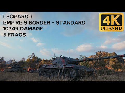 Leopard 1 10,3k damage 5 frags on Empire's Border - World of Tanks