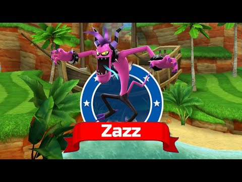 Sonic Dash - ZAZZ New Character Unlocked & Fully Upgraded MOD - All 68 Characters Unlocked Gameplay