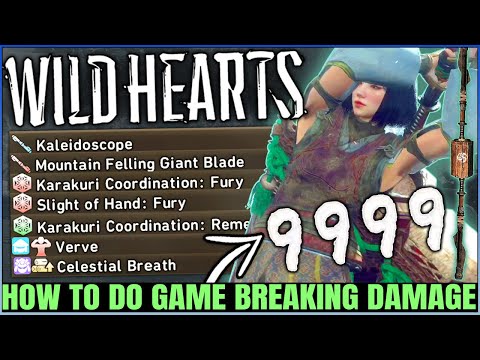 This is OP - Best Karakuri Staff Build - Weapon & Armor Skills Guide - Highest Damage - Wild Hearts!
