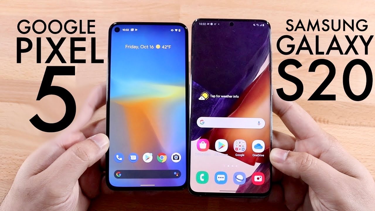 Google Pixel 5 Vs Samsung Galaxy S20! (Comparison) (Review)