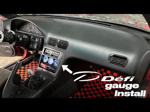 NEW Defi gauge install for DZD sr20 240sx