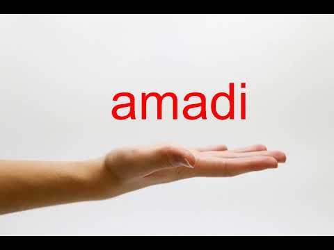 How to Pronounce amadi - American English