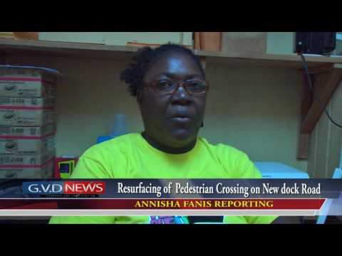 May 19th 2016 ReMay 19th 2016 Surfacing of Pedestrian Crossing  on new dock road