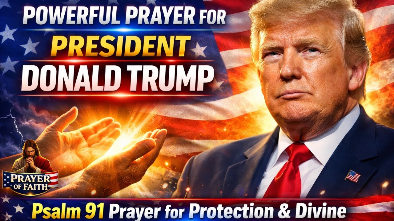 PRAYER FOR PRESIDENT DONALD TRUMP | Psalm 91 Prayer for Protection & Divine Covering