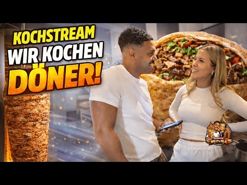 Ich koche meiner Verlobten einen Döner😍🥙 | Kochstream Highlight