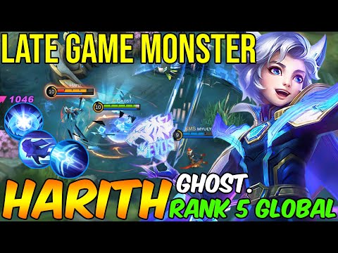Late Game Monster Harith Jungler [Rank 5 Global Harith] GHOST. Mobile Legends Gameplay