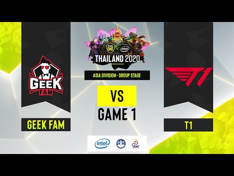 Geek Fam vs T1 Game 1 | ESL One Thailand 2020 Asia Division