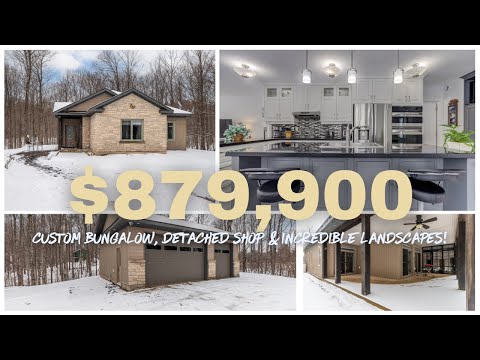 Sold! Tour a $879,900 custom built main floor bungalow on an incredible lot connected with nature!