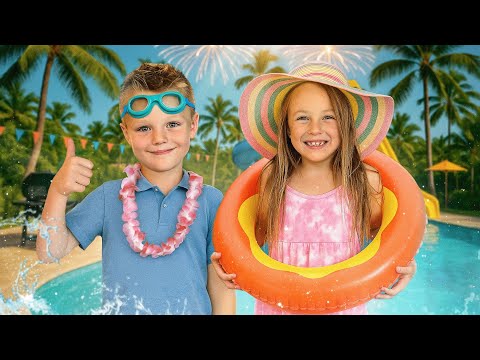 BARNEN FIXAR POOLPARTY