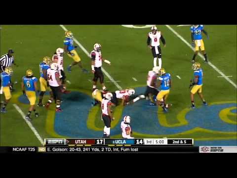 Utah Utes vs  UCLA Football Highlights 10-04-13