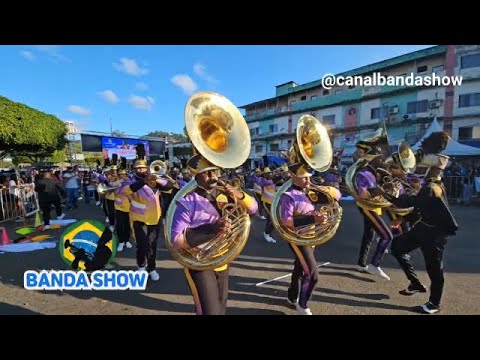 Banda Marcial FAMCRUZ no Concurso de Bandas e Fanfarras em Gandu 2024