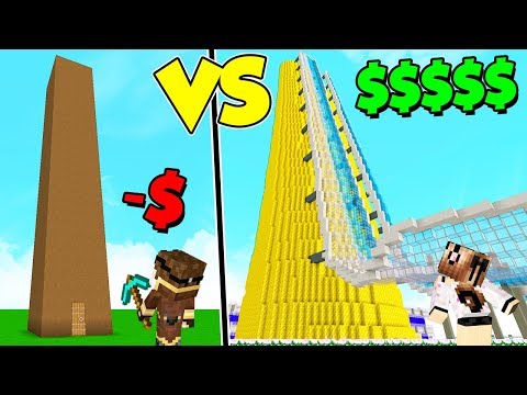 GRATTACIELO POVERO contro GRATTACIELO RICCO su MINECRAFT!