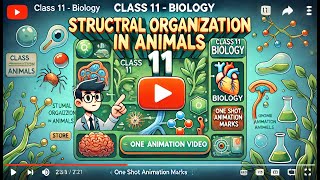 CBSE Class 11 || Biology || Structural Organization in Animals || Part-I || Animation ||English
