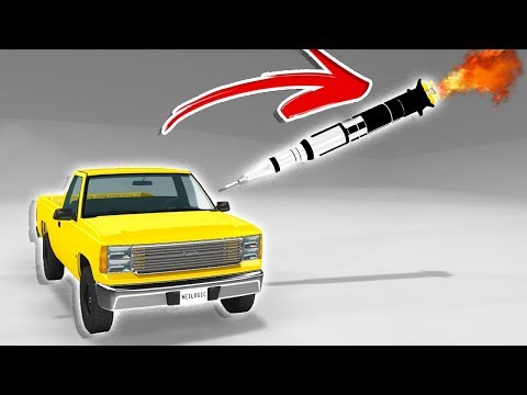 Putting a Saturn V Rocket...ON a Car?! - BeamNG Saturn V Mod