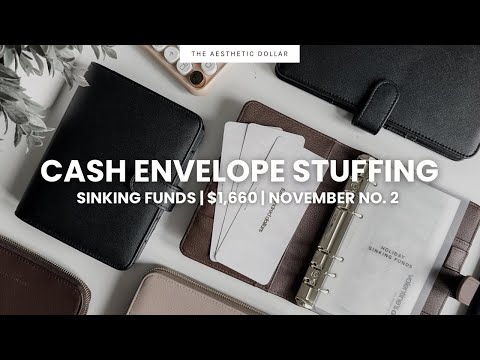 Cash Stuffing ✨ $1,660 | Sinking Funds & Savings Challenges