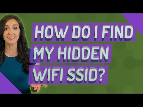 How do I find my hidden WiFi SSID?