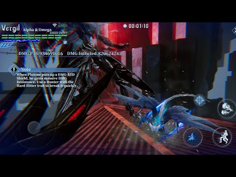 Alpha & Omega Vergil Taking Down Plutone in HAH-S Boss Hunt under 3 minutes