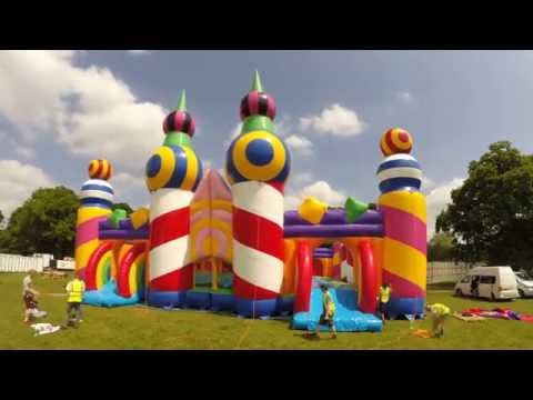 The World's Biggest Bouncy Castle Inflation Time Lapse