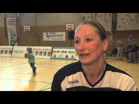 Interviews Rollstuhlbasketball-Länderspiel der Damen Deutschland - Niederlande in Köln (49:51)