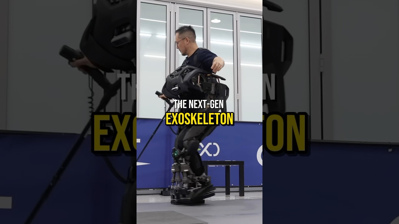 Exoskeleton that walks itself! WalkOn Suit F1 #cool #tech #robotics #youtubeshorts #shorts #trending