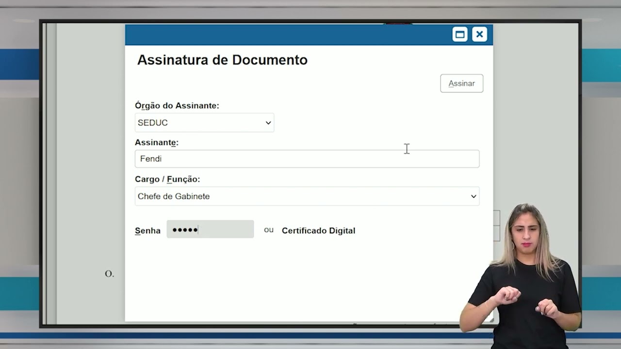 7 - Como assinar um documento?