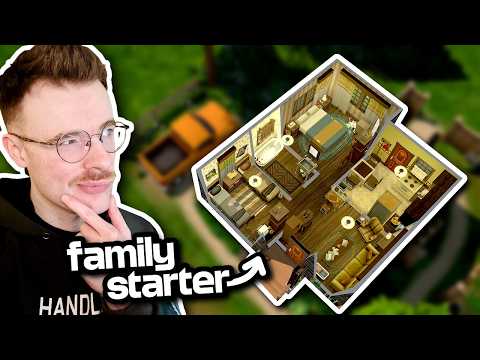 i built a tiny rundown starter home in the Sims 4