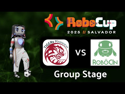 TIGERs Mannheim vs. RobôCIn at RoboCup 2025 in Salvador, Brazil