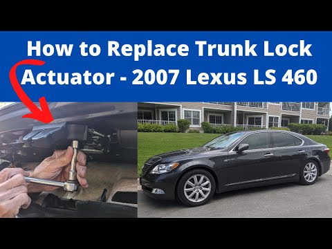 How to Replace Trunk Lock Actuator on Lexus LS 460 | 2007 Lexus LS 460 Trunk Lock Actuator Fix