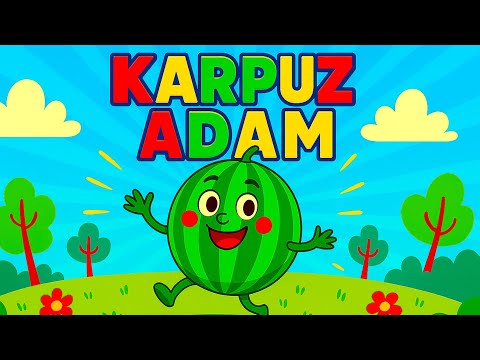 Watermelon Man Şip Şap Şop - Educational Children's Song Teaching Fruits