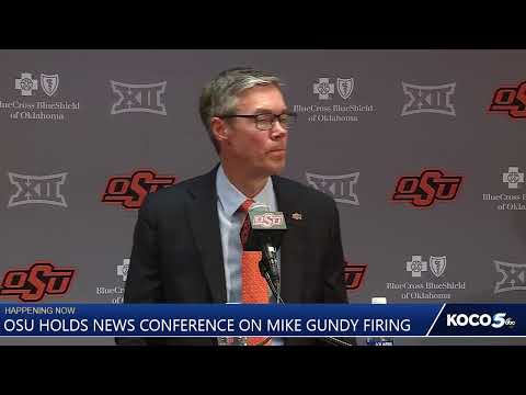 Oklahoma State holds news conference on Mike Gundy's departure