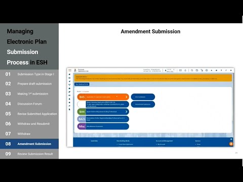 Submission of Amendment Plans - Step-by-step guide