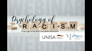 PsySSA Webinar The Psychology of Racism