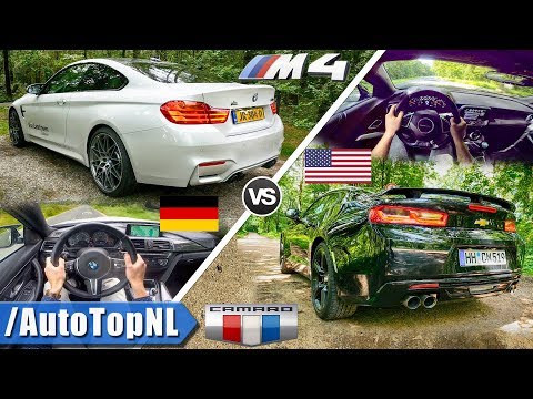 BMW M4 Competition vs Chevrolet Camaro SS | ACCELERATION TOP SPEED Exhaust SOUND & POV by AutoTopNL