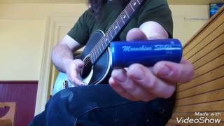 Video thumbnail for Dunlop Moonshine Slide w/ Gretsch G9500 Jim Dandy Flat Top by FuzzBass66