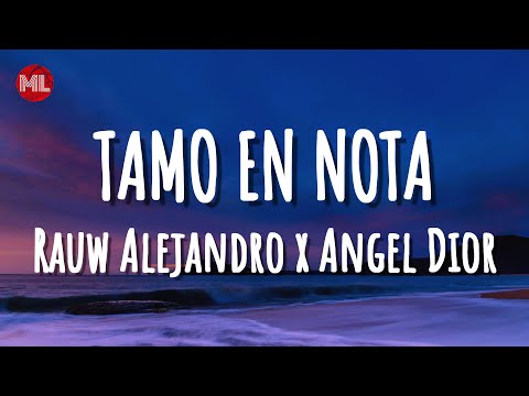 Rauw Alejandro x Angel Dior - TAMO EN NOTA (Letra / Lyrics)