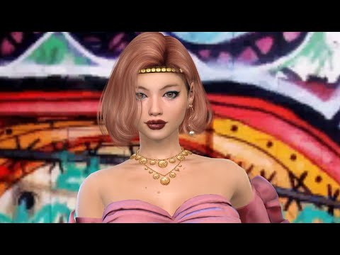 the sims 4 custom sim download dyed-hair female Xema Acevedo by Bonita100 Cas Video Preview