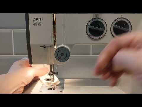 Elna Lotus ZZ - swiss design sewing machine in use