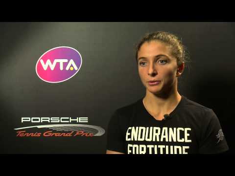 Interview Sara Errani (ITA) - Porsche Tennis Grand Prix 2014
