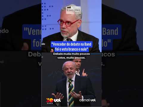 Vencedor do debate na Band foi o voto branco e nulo, diz José Roberto de Toledo