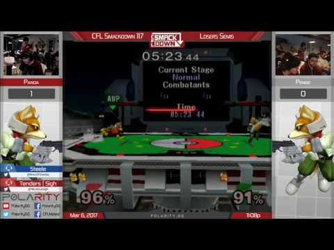 CFL Smackdown 117 Melee - Pengie (Fox) vs Panda (Fox) - Losers Semis