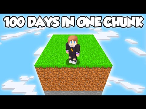 Julien Azelart - I Survived 100 Days in ONE CHUNK in Minecraft Hardcore…