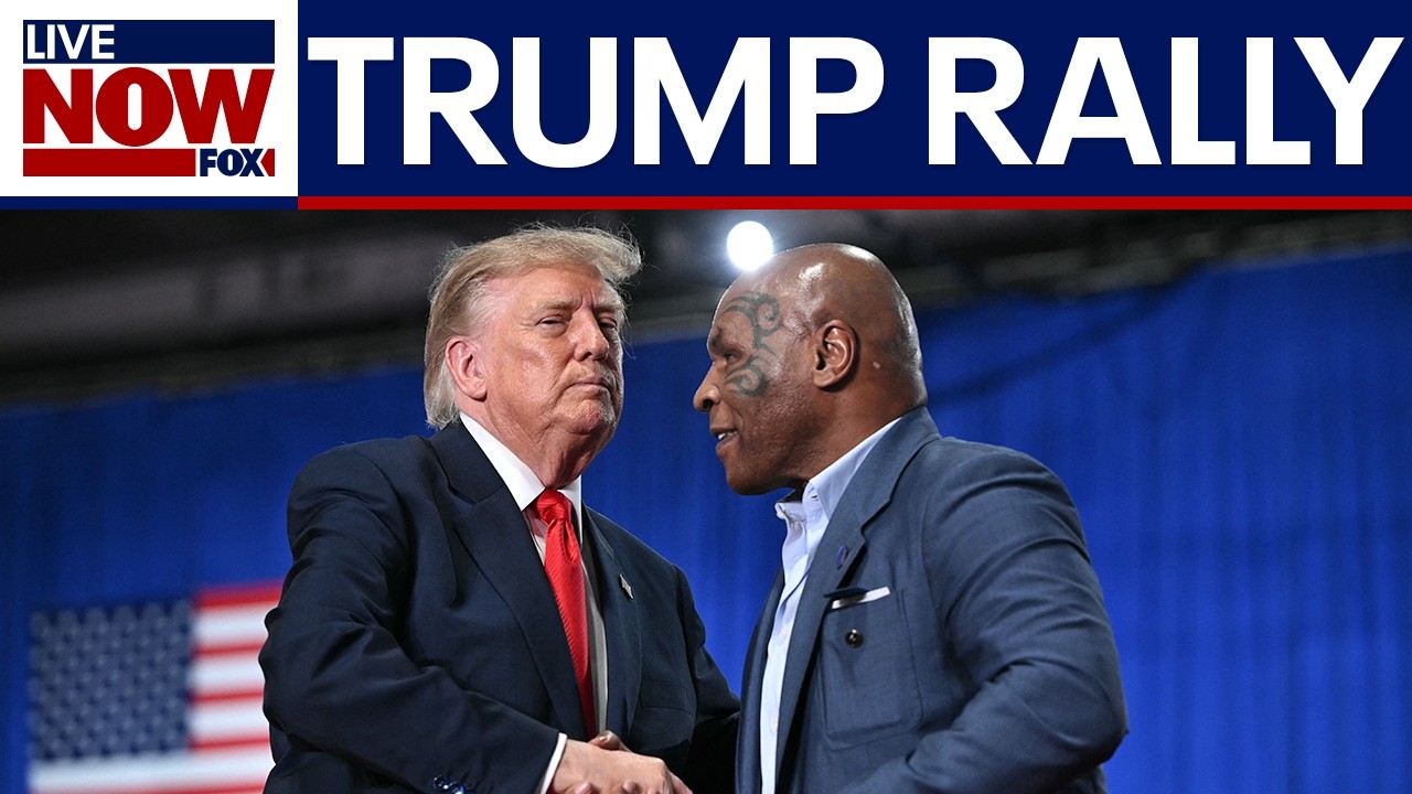 Trump brings Mike Tyson on stage during rally for Bruce Blakeman