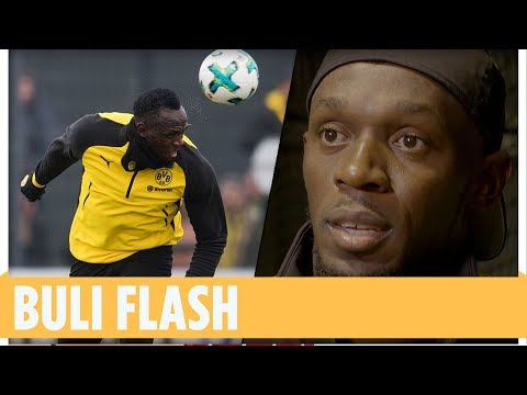 Schnelles Tor! Usain Bolt trifft im BVB-Training