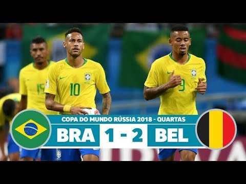 Brasil 1 x 2 Bélgica - Jogo Histórico - {Copa do mundo 2018} Quartas de final } GLOBO HD